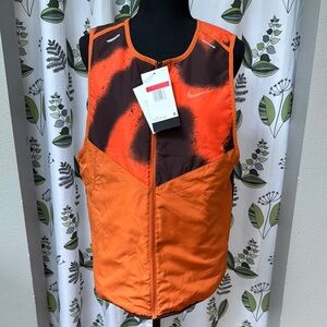 Nike Vibrant Orange and Dark Brown Vest